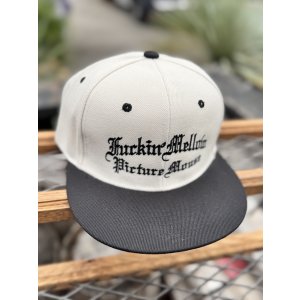 画像1: FUCKIN' MELLOW CLOTHING x PICTURE MOUSE / スナップバックキャップ カーキ/ブラック
