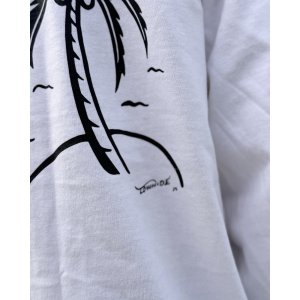 画像6: 送料無料 FUCKIN' MELLOW CLOTHING / Hula Girl Artwork by LOWHIDE 長袖ポケットＴシャツ WHITE