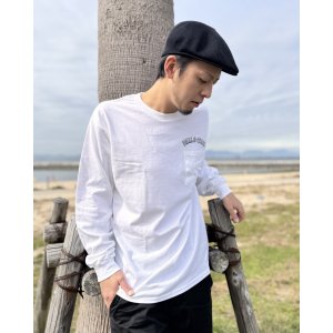 画像9: 送料無料 FUCKIN' MELLOW CLOTHING / Hula Girl Artwork by LOWHIDE 長袖ポケットＴシャツ WHITE