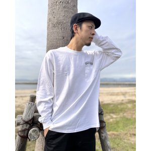 画像10: 送料無料 FUCKIN' MELLOW CLOTHING / Hula Girl Artwork by LOWHIDE 長袖ポケットＴシャツ WHITE