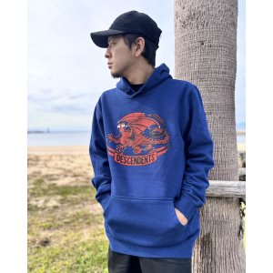 画像5: 送料無料 DESCENDENTS / Milo Dragon プルオーバーパーカー NAVY