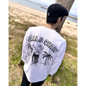 画像5: 送料無料 FUCKIN' MELLOW CLOTHING / Hula Girl Artwork by LOWHIDE 長袖ポケットＴシャツ WHITE