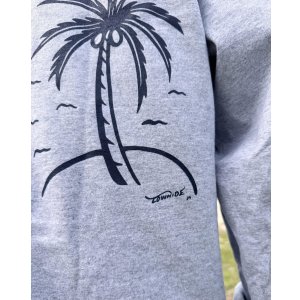 画像6: 送料無料 FUCKIN' MELLOW CLOTHING / Hula Girl Artwork by LOWHIDE 長袖ポケットＴシャツ SPORTS GREY