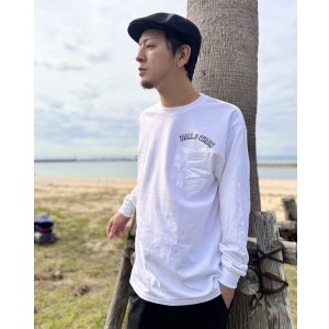 画像7: 送料無料 FUCKIN' MELLOW CLOTHING / Hula Girl Artwork by LOWHIDE 長袖ポケットＴシャツ WHITE