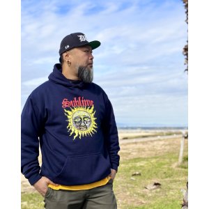 画像2: 送料無料 SUBLIME / 40oz SUN プルオーバーパーカー NAVY