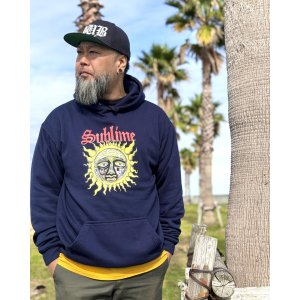 画像7: 送料無料 SUBLIME / 40oz SUN プルオーバーパーカー NAVY