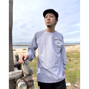 画像7: 送料無料 FUCKIN' MELLOW CLOTHING / Hula Girl Artwork by LOWHIDE 長袖ポケットＴシャツ SPORTS GREY