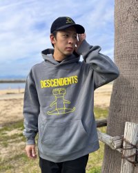 送料無料 DESCENDENTS / I Don’t Want To Grow Up プルオーバーパーカー SHADOW GREY
