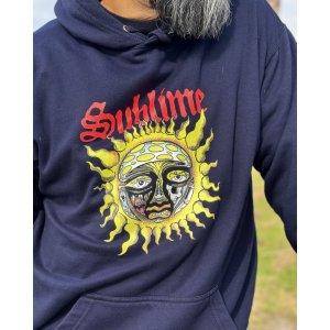 画像6: 送料無料 SUBLIME / 40oz SUN プルオーバーパーカー NAVY