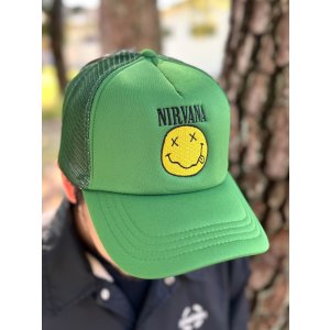 画像5: NIRVANA / Logo & Happy Face メッシュキャップ GREEN