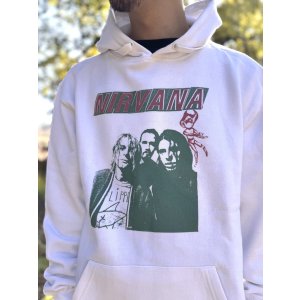 画像4: 送料無料 NIRVANA / Flipper プルオーバーパーカー WHITE