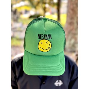 画像4: NIRVANA / Logo & Happy Face メッシュキャップ GREEN