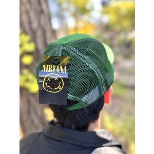 画像7: NIRVANA / Logo & Happy Face メッシュキャップ GREEN