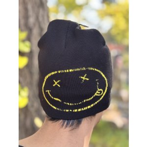 画像6: NIRVANA / Happy Face ニットキャップ BLACK