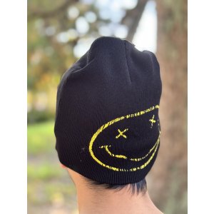 画像5: NIRVANA / Happy Face ニットキャップ BLACK