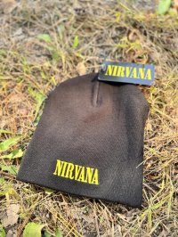 NIRVANA / Happy Face ニットキャップ BLACK