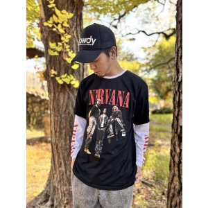 画像2: 送料無料 NIRVANA / In Utero Band Photo 長袖Tシャツ BLACK/WHITE