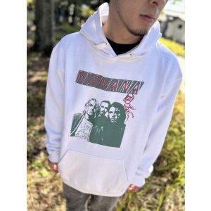 画像2: 送料無料 NIRVANA / Flipper プルオーバーパーカー WHITE
