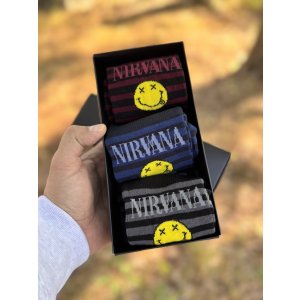 画像3: NIRVANA / Happy Face 3-Pack Socks 