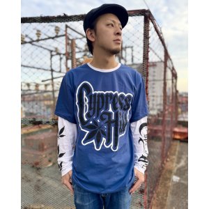 画像7: 送料無料 CYPRESS HILL / Leaf & Logo 長袖Tシャツ BLUE/WHITE