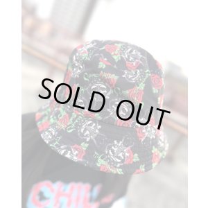 画像2: ラスト1枚で終了 CYPRESS HILL / Skull & Roses Pattern バケットハット BLACK
