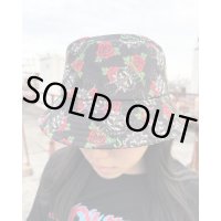 ラスト1枚で終了 CYPRESS HILL / Skull & Roses Pattern バケットハット BLACK