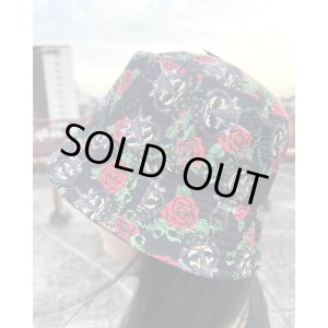 画像3: ラスト1枚で終了 CYPRESS HILL / Skull & Roses Pattern バケットハット BLACK