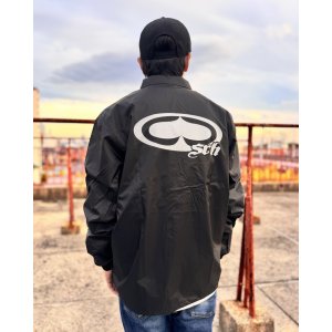 画像4: 送料無料 SRH / NEW SPADE LOGO コーチジャケット BLACK