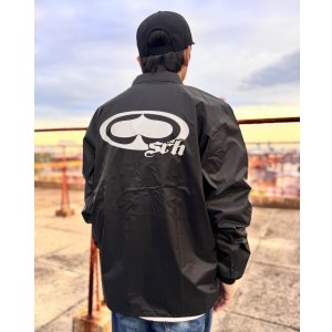 画像2: 送料無料 SRH / NEW SPADE LOGO コーチジャケット BLACK