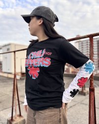 送料無料 RED HOT CHILI PEPPERS / Shock Logo 長袖Tシャツ BLACK/WHITE