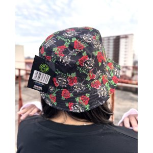 画像5: CYPRESS HILL / Skull & Roses Pattern バケットハット BLACK