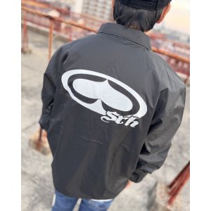 画像3: 送料無料 SRH / NEW SPADE LOGO コーチジャケット BLACK
