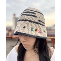 送料無料 minos / Crochet バケットハット BEIGE
