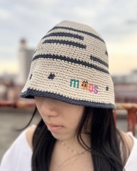送料無料 minos / Crochet バケットハット BEIGE