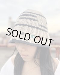 送料無料 minos / Crochet バケットハット BEIGE