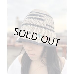 画像1: 送料無料 minos / Crochet バケットハット BEIGE