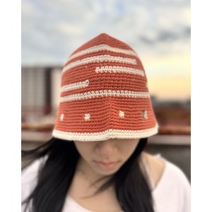 画像3: 送料無料 minos / Crochet バケットハット CORAL