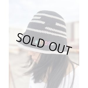 画像3: 送料無料 minos / Crochet バケットハット BLACK