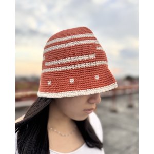 画像4: 送料無料 minos / Crochet バケットハット CORAL