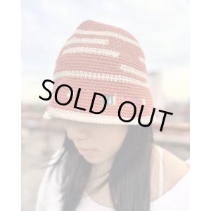 画像1: 送料無料 minos / Crochet バケットハット CORAL