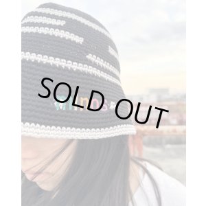 画像2: 送料無料 minos / Crochet バケットハット BLACK