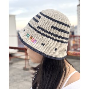 画像4: 送料無料 minos / Crochet バケットハット BEIGE