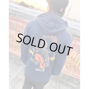 画像5: 送料無料 Lサイズラスト1枚で終了 BLINK-182 / Roger Rabbit プルオーバーパーカー NAVY