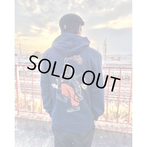 画像3: 送料無料 Lサイズラスト1枚で終了 BLINK-182 / Roger Rabbit プルオーバーパーカー NAVY