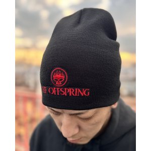 画像3: THE OFFSPRING / SKULL LOGO ニットキャップ BLACK