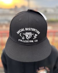 SOCIAL DISTORTION / Fullerton Skelly スナップバックキャップ BLACK