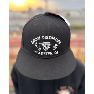 画像1: SOCIAL DISTORTION / Fullerton Skelly スナップバックキャップ BLACK