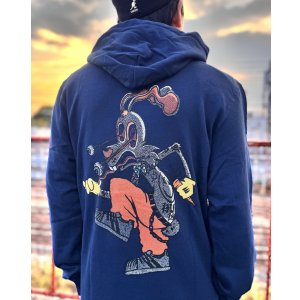画像2: 送料無料 BLINK-182 / Roger Rabbit プルオーバーパーカー NAVY