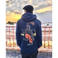 送料無料 BLINK-182 / Roger Rabbit プルオーバーパーカー NAVY