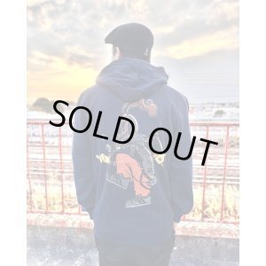 画像1: 送料無料 Lサイズラスト1枚で終了 BLINK-182 / Roger Rabbit プルオーバーパーカー NAVY